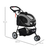 immagine-2-easycomfort-easycomfort-passeggino-pieghevole-per-cani-e-gatti-con-trasportino-staccabile-nero-e-grigio