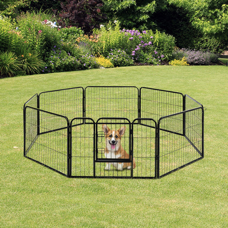 immagine-2-easycomfort-easycomfort-recinto-recinzione-box-per-animali-cani-gatti-cuccioli-roditori-rete-gabbia-di-ferro-per-esterno-giardino-80x60cm-8pz-ean-8054144135946