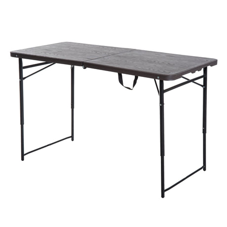immagine-2-easycomfort-easycomfort-tavolo-campeggio-pieghevole-portatile-con-altezza-regolabile-effetto-legno-122x61x53715cm-ean-8054111848480