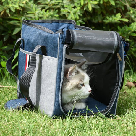 immagine-2-easycomfort-easycomfort-trasportino-per-cani-e-gatti-in-oxford-cuscino-rimovibile-e-lavabile-con-rete-traspirante-47x20x28cm-blu