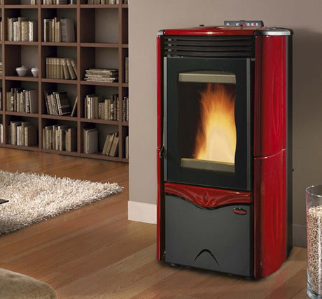 immagine-2-la-nordica-termostufa-a-pellet-la-nordica-extraflame-modello-duchessa-idro-steel-12-kw-colore-bordeaux-ean-8055776918327