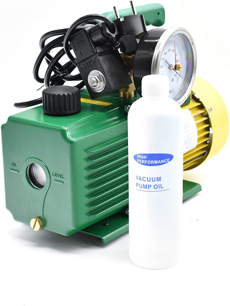 immagine-2-no-brand-pompa-vuoto-bistadio-klimaline-completa-di-vacumetro-e-valvola-solenoide-per-impianti-gas-hfo-r32-r410-r1234yf-85-lmin-motore-antideflagrante-per-condizionamento-climatizzatore