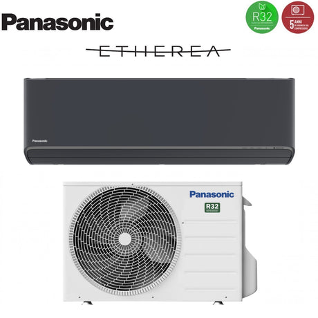 immagine-2-panasonic-climatizzatore-condizionatore-panasonic-inverter-serie-etherea-dark-12000-btu-cs-xz35xkew-h-r-32-wi-fi-integrato-colore-grigio-grafite