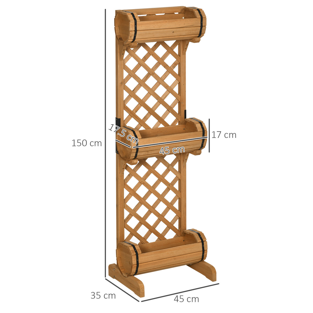 immagine-3-easycomfort-easycomfort-3-fioriere-da-esterno-a-mezza-botte-in-legno-di-abete-marrone-con-grigliato-per-rampicanti-45x35x150-cm