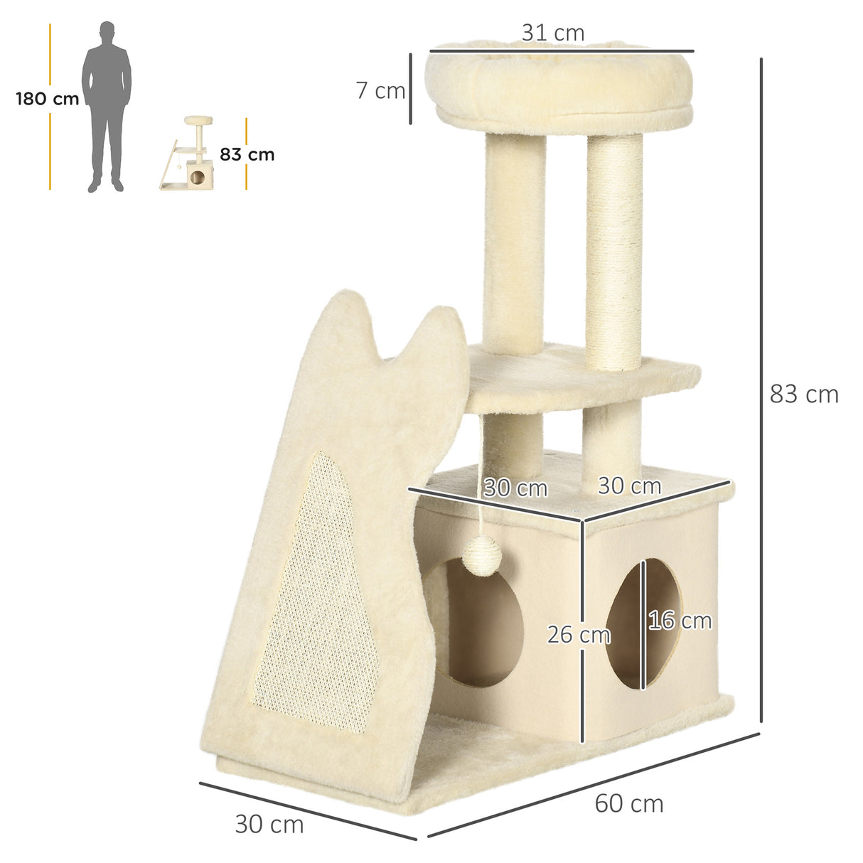 immagine-3-easycomfort-easycomfort-albero-tiragraffi-per-gatti-con-tappetino-e-pali-in-sisal-casetta-sfoderabile-e-lettino-60x30x83cm-beige