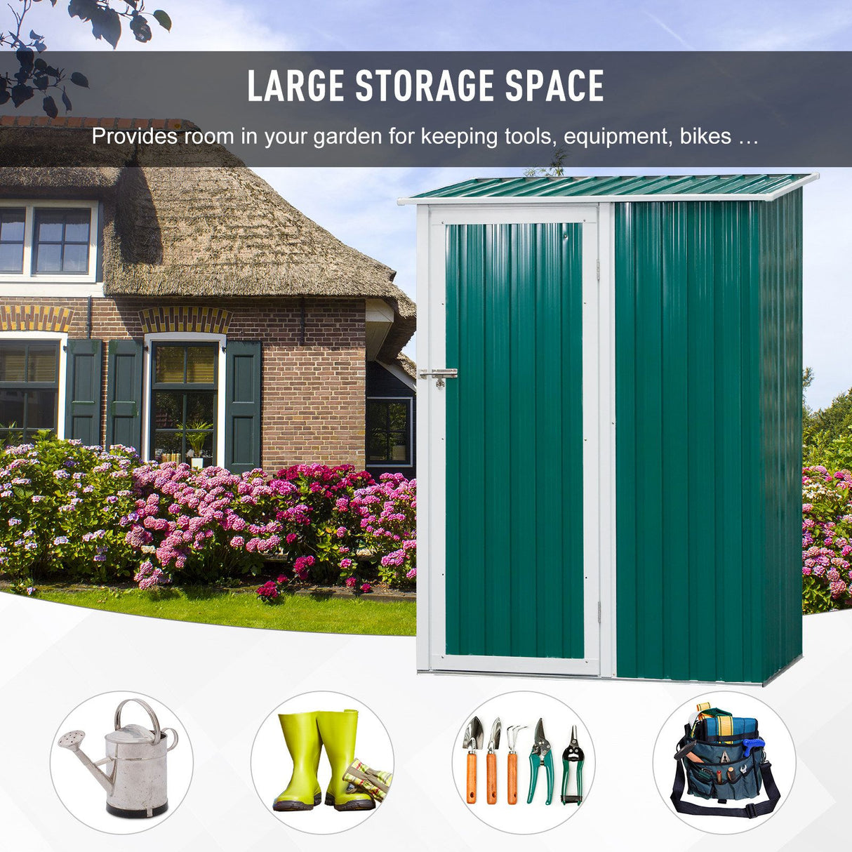 immagine-3-easycomfort-easycomfort-capanno-casetta-attrezzi-da-giardino-in-acciaio-1-porta-con-chiavistello-verde-ean-8055776911649