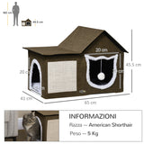 immagine-3-easycomfort-easycomfort-casetta-per-gatti-con-2-porte-pallina-da-gioco-cuscino-e-tappetino-tiragraffi-65x41x45-5-cm