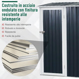 immagine-3-easycomfort-easycomfort-casetta-porta-attrezzi-capanno-in-acciaio-impermeabile-143cm-x-89cm-x-186cm-ean-8055776912073