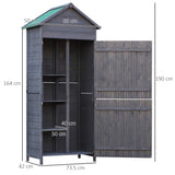 immagine-3-easycomfort-easycomfort-casetta-porta-attrezzi-da-giardino-in-legno-con-2-ante-e-3-mensole-89x50x190cm-grigia