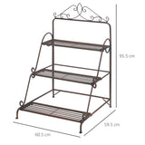 immagine-3-easycomfort-easycomfort-fioriera-da-esterno-a-3-livelli-in-metallo-per-piante-fiori-e-soprammobili-60-5x59-5x95-5-cm-marrone