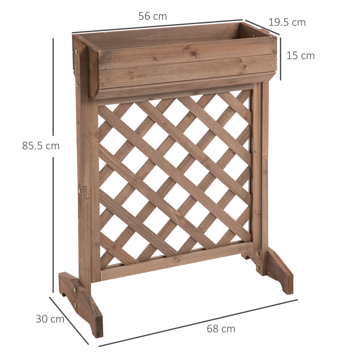 immagine-3-easycomfort-easycomfort-fioriera-da-esterno-rialzata-con-traliccio-per-rampicanti-scaffale-porta-piante-da-interno-in-legno-68x30x85-5cm-ean-8054144131030
