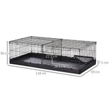 immagine-3-easycomfort-easycomfort-gabbia-per-roditori-in-metallo-e-tela-nera-118x59x36cm