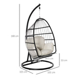 immagine-3-easycomfort-easycomfort-poltrona-sospesa-con-cuscino-e-struttura-in-metallo-per-giardino-e-soggiorno-101x101x188cm-nero