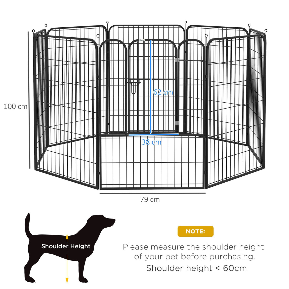 immagine-3-easycomfort-easycomfort-recinto-per-cani-e-per-cuccioli-recinto-modulare-per-cani-da-interno-ed-esterno-in-metallo-e-acciaio-8-pannelli-79x100cm
