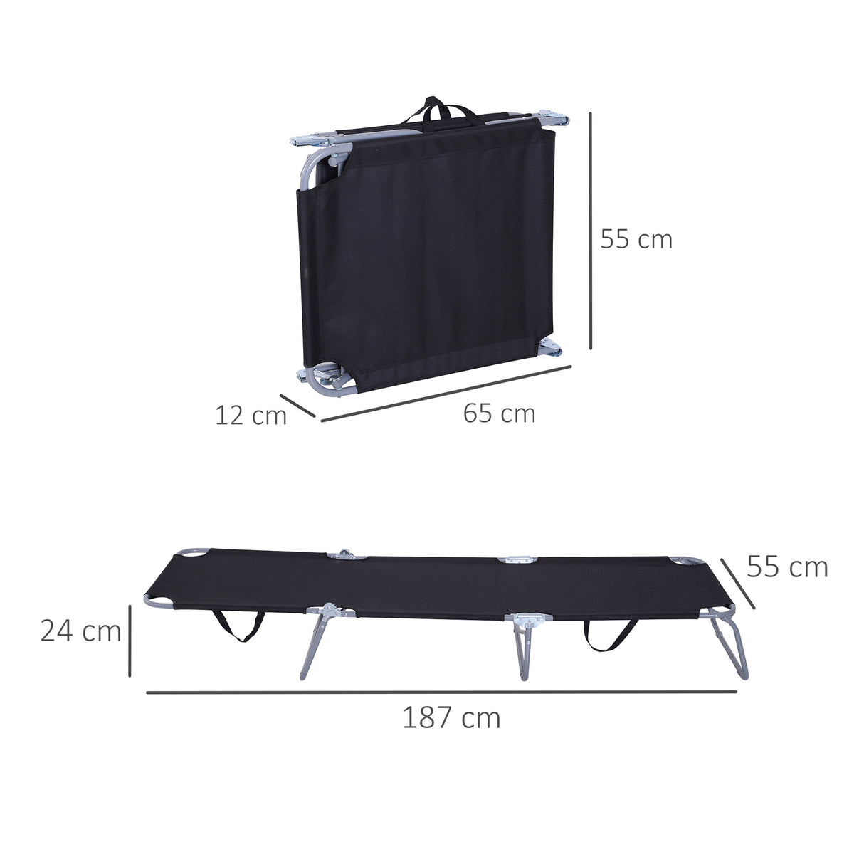 immagine-3-easycomfort-easycomfort-sdraio-da-giardino-pieghevole-in-metallo-e-tessuto-oxford-lettino-prendisole-traspirante-187l-x-55p-x-24acm-nero-ean-8054111844338