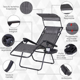 immagine-3-easycomfort-easycomfort-sedia-sdraio-da-giardino-zero-gravity-con-tettuccio-e-portabicchieri-grigio-ean-8054144130446