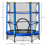immagine-3-easycomfort-easycomfort-tappeto-elastico-per-bambini-3-6-anni-con-rete-bordo-imbottito-e-corde-elastiche-trampolino-da-giardino-140x160cm-blu-e-nero