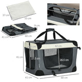 immagine-3-easycomfort-easycomfort-trasportino-per-cani-e-gatti-fino-4kg-pieghevole-con-3-aperture-e-cuscino-60x41x41cm-grigio