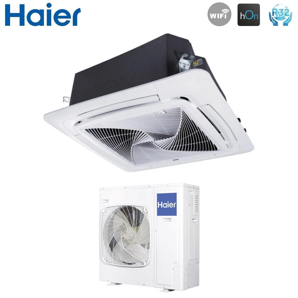 immagine-3-haier-climatizzatore-condizionatore-haier-cassetta-90x90-round-flow-36000-btu-abh105h1erg-trifase-r-32-wi-fi-optional-con-pannello-no-sensor-incluso-comando-a-filo-haier-yr-e16b