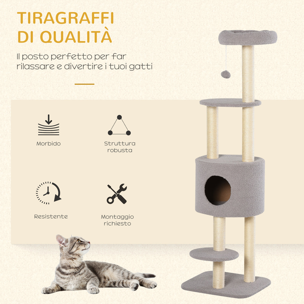 immagine-4-easycomfort-easycomfort-albero-tiragraffi-robusto-per-gatti-con-5-livelli-cuccia-casetta-giochi-e-corda-sisal-grigio-e-beige-max-30kg-ean-8054144131849