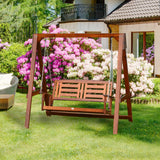 immagine-4-easycomfort-easycomfort-dondolo-da-giardino-in-legno-a-2-posti-con-catene-in-metallo-arredamento-da-esterno-color-teak-160x121x165cm