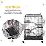 immagine-4-easycomfort-easycomfort-gabbia-per-roditori-con-ruote-ciotola-e-bottiglia-64x43-5x93cm-nero