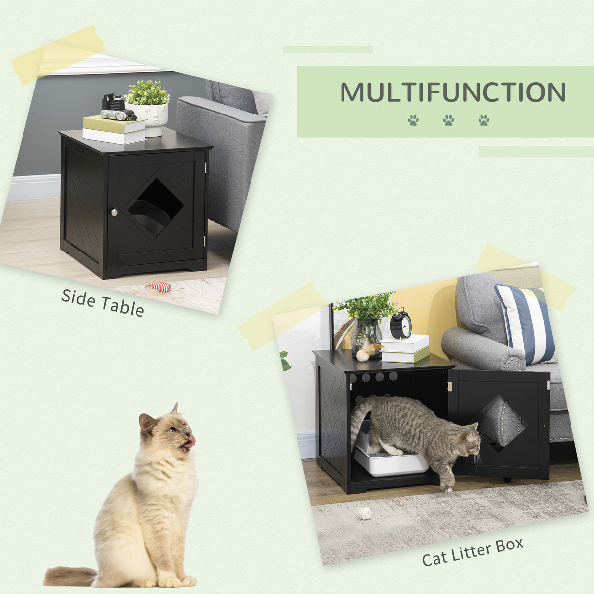 immagine-4-easycomfort-easycomfort-lettiera-per-gatti-con-porta-magnetica-e-piano-dappoggio-in-mdf-e-truciolato-48-5x53x51-5-cm-nera