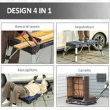 immagine-4-easycomfort-easycomfort-piattaforma-da-lavoro-4-in-1-pieghevole-banco-da-lavoro-impalcatura-lettino-sottomacchina-e-carrello