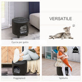 immagine-4-easycomfort-easycomfort-sgabello-cuccia-con-cuscino-per-cane-gatto-nero-39x39x42-cm-ean-8054111846004
