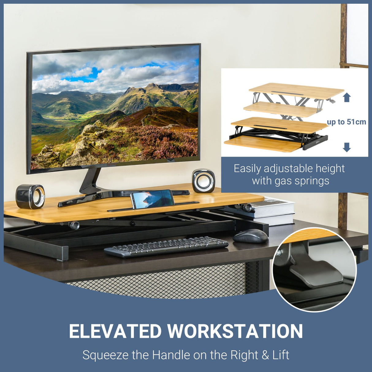 immagine-4-easycomfort-easycomfort-supporto-per-monitor-regolabile-supporto-per-monitor-pc-da-scrivania-con-ripiano-tastiera-e-slot-per-tablet-in-legno-e-acciaio