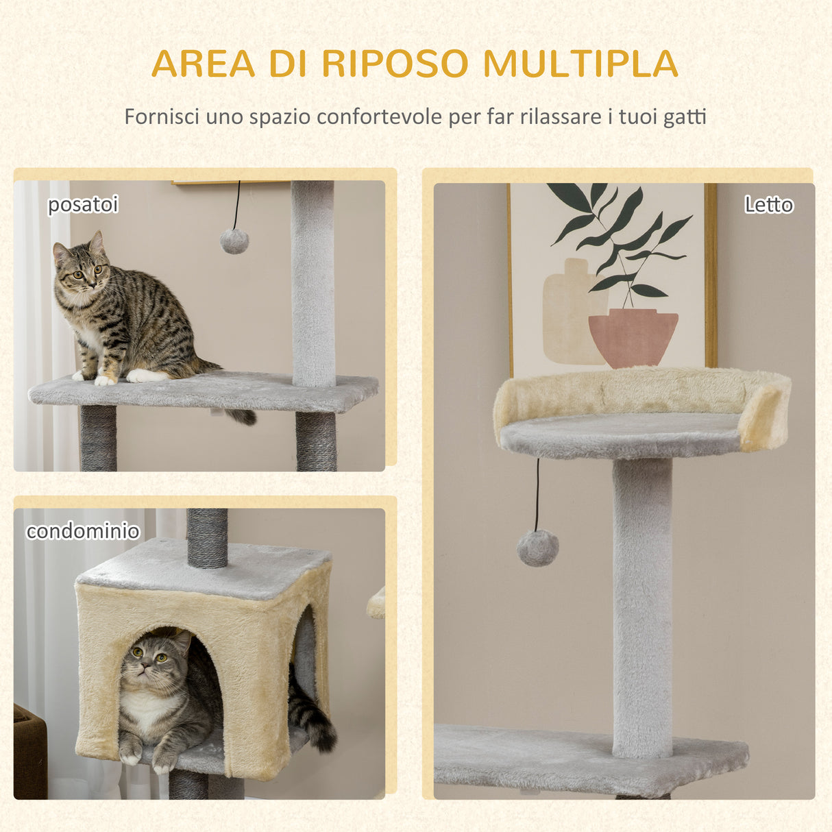 immagine-4-easycomfort-easycomfort-tiragraffi-per-gatti-alto-156cm-con-lettino-casetta-e-pali-tiragraffi-in-sisal
