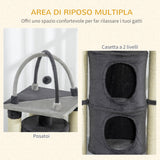 immagine-4-easycomfort-easycomfort-tiragraffi-per-gatti-max-5kg-con-casetta-lettino-e-pallina-da-gioco-in-truciolato-peluche-e-iuta-39x39x114-cm