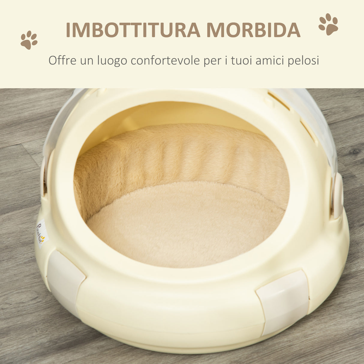 immagine-4-easycomfort-easycomfort-trasportino-cuccia-per-gatti-rotondo-con-peluche-interno-e-fermo-41x35-2cm-beige