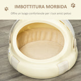 immagine-4-easycomfort-easycomfort-trasportino-cuccia-per-gatti-rotondo-con-peluche-interno-e-fermo-41x35-2cm-beige