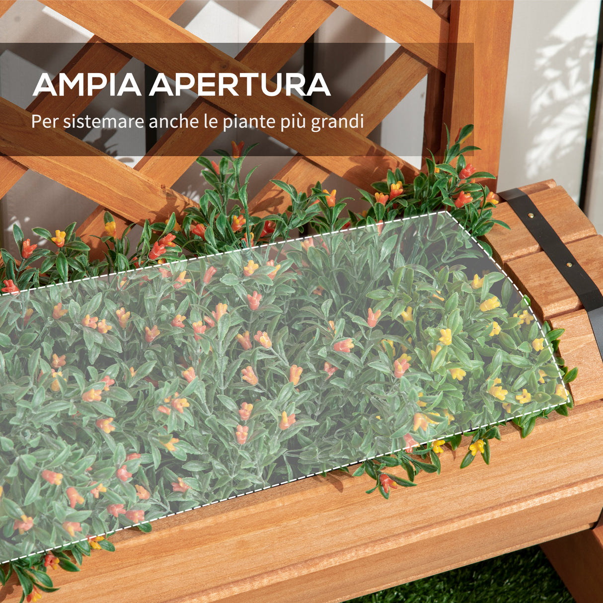 immagine-5-easycomfort-easycomfort-3-fioriere-da-esterno-a-mezza-botte-in-legno-di-abete-marrone-con-grigliato-per-rampicanti-45x35x150-cm