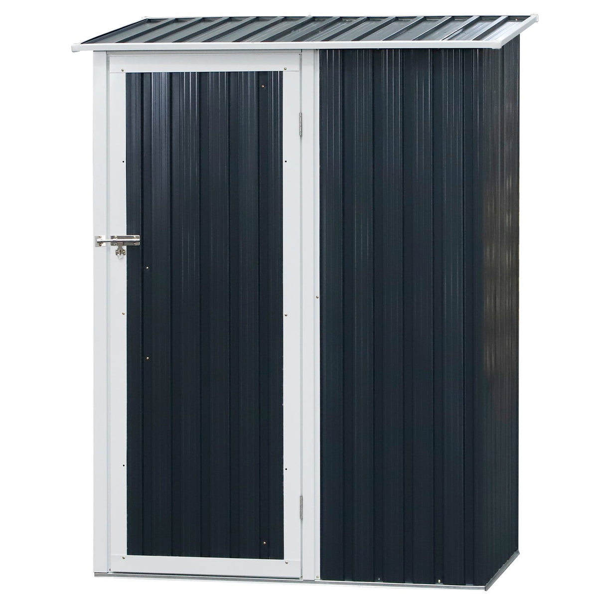 immagine-5-easycomfort-easycomfort-casetta-porta-attrezzi-capanno-in-acciaio-impermeabile-143cm-x-89cm-x-186cm-ean-8055776912073
