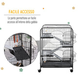 immagine-5-easycomfort-easycomfort-gabbia-per-roditori-con-ruote-ciotola-e-bottiglia-64x43-5x93cm-nero