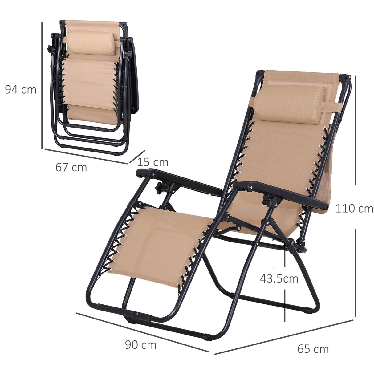 immagine-5-easycomfort-easycomfort-sedia-sdraio-da-giardino-zero-gravity-con-tettuccio-e-portabicchieri-beige-ean-8054144130439