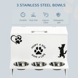 immagine-5-easycomfort-easycomfort-set-3-ciotole-per-cani-da-500ml-con-spazio-a-scomparsa-e-supporto-in-mdf-e-acciaio-inox-57x53x37-5-cm-bianco