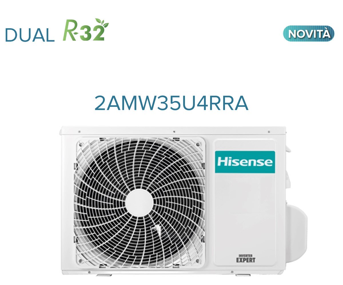 immagine-5-hisense-climatizzatore-condizionatore-hisense-dual-split-inverter-serie-new-comfort-99-con-2amw35u4rra-r-32-wi-fi-optional-90009000-novita-ean-8059657013446