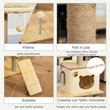 immagine-6-easycomfort-easycomfort-albero-tiragraffi-multilivello-con-casetta-amaca-scaletta-e-corde-in-juta-rivestimento-peluche-60x40x130cm-giallo