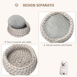 immagine-6-easycomfort-easycomfort-cuccia-per-cani-e-gatti-rotonda-rialzata-e-lavabile-in-cotone-pp-cuscino-imbottito-50x19cm-grigio
