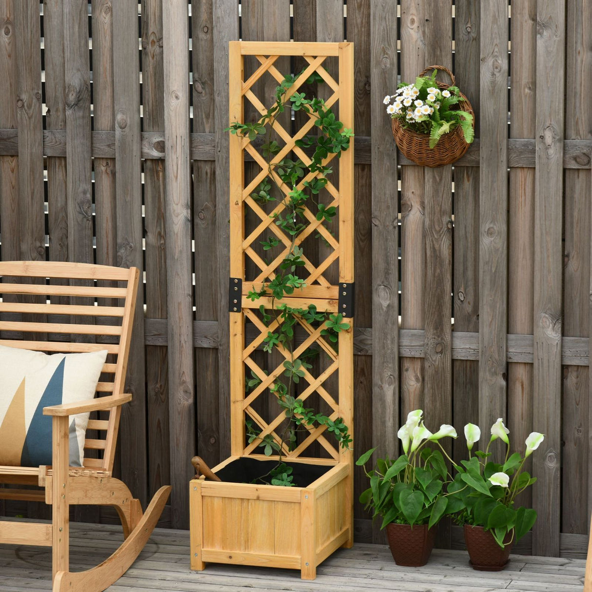 immagine-6-easycomfort-easycomfort-fioriera-con-grigliato-da-esterno-vaso-per-piante-rampicanti-in-legno-40x40x160cm-ean-8054144131740