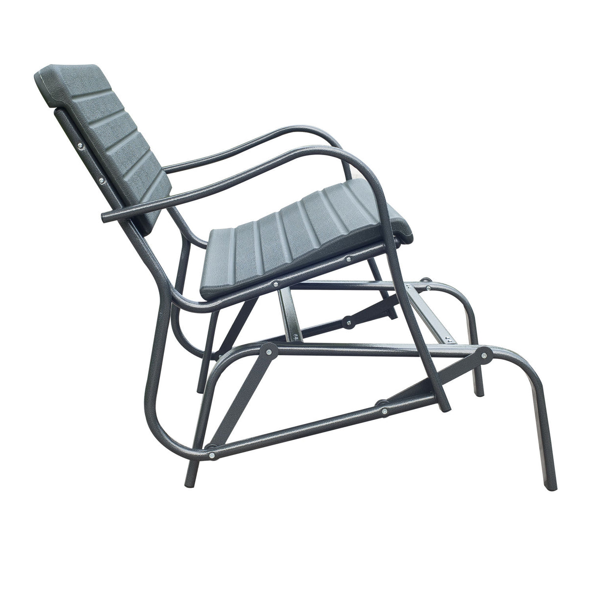 immagine-6-easycomfort-easycomfort-panchina-a-dondolo-da-giardino-in-metallo-e-plastica-grigio-ean-8054144135014