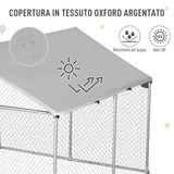 immagine-6-easycomfort-easycomfort-recinto-per-cani-da-esterno-recinto-per-animali-con-copertura-impermeabile-230x230x172cm