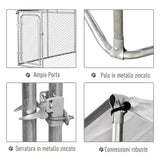 immagine-7-easycomfort-easycomfort-recinto-per-cani-da-esterno-recinto-per-animali-con-copertura-impermeabile-230x230x172cm