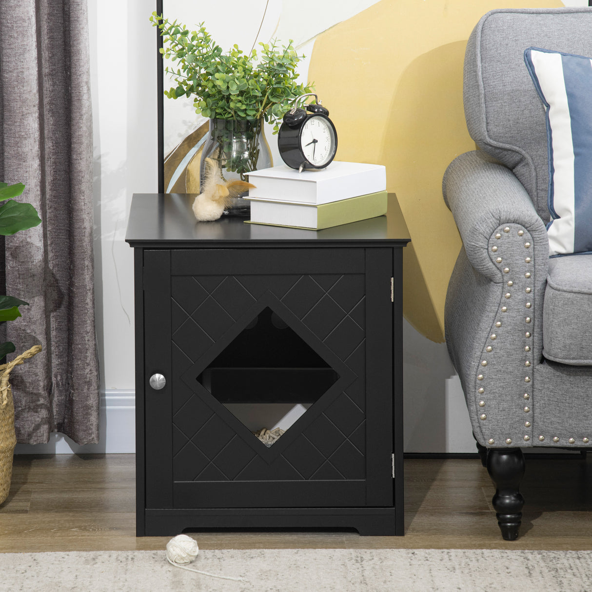 immagine-8-easycomfort-easycomfort-lettiera-per-gatti-con-porta-magnetica-e-piano-dappoggio-in-mdf-e-truciolato-48-5x53x51-5-cm-nera