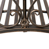 immagine-8-easycomfort-easycomfort-ponticello-da-giardino-vintage-con-elementi-floreali-in-metallo-99x68x53cm-nero