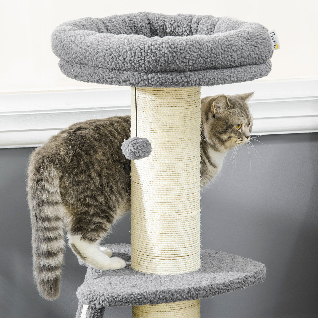 immagine-8-easycomfort-easycomfort-torre-per-gatti-tiragraffi-con-palline-e-posatoi-in-truciolato-sisal-e-finto-vello-dagnello-48x48x92-cm