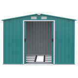 immagine-9-easycomfort-easycomfort-casetta-da-giardino-porta-utensili-in-lamiera-di-acciaio-con-porte-scorrevoli-260x206x179-cm-verde